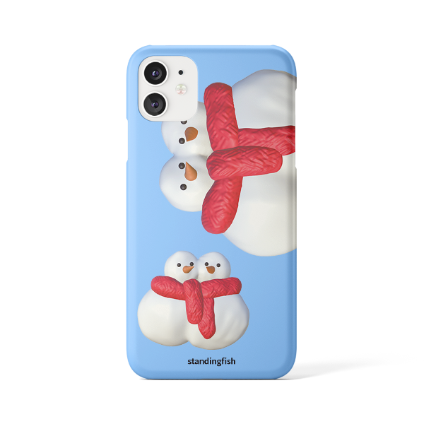 best friend snowman phone case_matt hard